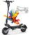 OOTD T10 Electric Scooter, 11 Inch Adult E Scooter Foldable with 48V 18Ah Battery 60KM Long Range, Big HD Display and Double Braking System & Shock Absorption, Off Road Electric Scooters for Teens