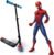 Zinc Marvel Spiderman Officially Licensed Electric Scooter Kids Ages 6+ – Light Up Wheels, Escooter with 4.9mph Speed, 60W Motor & 40min Ride Time – Red & Blue Electric Kick Scooter