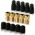 5 Pcs (+ 10 Caps) Brass Presta Valve Adapter – Convert Presta to Schrader/Auto for All Types of Bikes, e-Bikes and e-Scooters – Inflate Tire Using Standard Pump or Air Compressor – by Mobi Lock