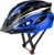 Cycle Helmet, Lightweight Bicycle Helmet, Adjustable Mountain & Road Bike Helmets for Adults, 18 Vents with Adjustable Strap & Detachable Visor for Mens Womens(Head Sizes58-62cm)