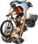 Glangeh Bike Phone Holder, [Upgraded Reinforced Clamp] Motorbike Phone Mount with Secure Lock, Universal 360° Rotatable Bike Phone Mount Compatible with iPhone 17 Pro Max/15/S25 Ultra, 4.7-6.9’’ Phone