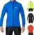 FDX Men’s Cycling Jacket – Waterproof Lightweight Breathable MTB Rain Tops – High Visibility Full Sleeves Taped Seams Reflective Cycle Jersey – Windproof Coat for Riding, Running, Bike Racing
