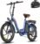 Fafrees F20 PRO Electric Bicycle, 20 * 3.0-inch Women Men Folding Electric Bike, 250W Electric Mountain Bike, 15.5mph, Low-Step Aluminum Alloy Frame, Range 90-120km