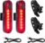 2 Pack LED Rear Bike Tail Light, 5 LED Ultra Bright, USB Rechargeable Bicycle Taillights, 4 Light Mode, Safety Warning Strobe, Multiple Scenarios for Cycling Helmet Running