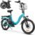 SAMEBIKE Foldable Electric Bike for Adults,20″ Fat Tire Ebike with 7 Speed, Max Range 110KM, Dual Shock Absorber, E-bike for Commuting and Off-Road Adventures
