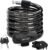 SPGOOD Bike Lock 1200mm/12mm with 2 Keys,Bicycle Lock with Mounting Bracket,Steel Cycling Cable Lock High Security,Lightweight Coiling Cable Lock for Bike,Scooter,Skateboard,Gate,Door