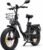 Electric Bike for Adults, 20″ Fat Tyre Folding Electric Bike, 250W Foldable Ebike, 48V 25Ah Removable Battery, Electric Bicycle with LCD Display, 7-Speed Gears, Basket & Rear Rack