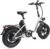 16-Inch Shock-Absorbing Adult Off-Road Electric Bicycle, Unisex and Youth 250w Pedal-Assist Electric Bicycle, Removable 54.6v 12ah Battery, Suitable for Urban Commuting and Camping
