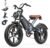X50 20” Fat Tyres Electric Bike for Adults, 48V 17Ah Removable Battery & 250W Motor, 7-speed Electric Bicycle with LCD Smart Display NFC Card and Brake Light, CE Off Road Ebike for Adults commuting