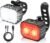 Mohard Bike Lights Set, Ultra Bright USB Rechargeable Cycle Lights Front and Back Navigation Light for Night Riding, IPX6 Waterproof Mountain Bicycle Light, 8/12 Modes, 58Hrs Runtime, Durable
