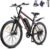 TWOFISH Electric Bike for Adults, 26″ Electric Mountain Bike with 36V 15Ah Battery and 250W Motor, 100KM Max Range, 7-Speed E Bike with LED Display, Disc Brakes, Cruise Control, TF-1