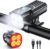 Mohard Bike Lights, [4+7 Modes] & [LED Power Display] Bicycle Lights Front and Back, Rechargeable 3000mAh & Super Bright 2000LM, IP65 Waterproof Bike Helmet Light, Headlight and Rear for Night Riding