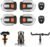 Bike Turn Signals 2 Set, Wireless Remote Control LED Indicator Lights with Turn Signal & Horn Alarm, 5 Modes USB Rechargeable Waterproof Split Bicycle Front Rear Safety Lights for Cycling