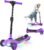 AIYAPLAY Electric Scooter for Kids, 3 Wheel Foldable Kids Scooter for Age 6-10 with 4 Levels Adjustable Height, LED Lights, Up to 6km/h, Maximum Range 8km, 4.8kg Lightweight for Boys and Girls