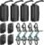 PEGZONE Swivel Bike Wall Mount 4 Pack, Heavy Duty Vertical Bike Rack Wall Hanger, Holds 77 Lbs per Bike Hook, Space-Saving Bicycle Storage Rack for Garage, Ideal for MTB, Road Bike, E-Bike