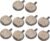 Mountain Bike Disc Brake Pads, 5 Pairs 22.5cm Round Electric Scooter Braking Pad Semi Metal Resin Brakes Low Noise Wear Resistance Mute Cycling Replacement Parts E Bikes Bicycles BB2 JAK5 BBB7