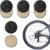 Bike Disc Brake Pads 4 Pairs Resin Oil Semi-Metal Round Pad Bicycle Accessories Brake Pads Replacement Cycling Road Mountain Bike Brake Pads for Bicycle Electric Bike Cycle