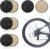 Bike Disc Brake Pads 4 Pairs Resin Oil Semi-Metal Round Pad Bicycle Accessories Brake Pads Replacement Cycling Road Mountain Bike Brake Pads for Bicycle Electric Bike Cycle