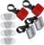 LJHOME 8 Pcs Bike Reflectors Front and Back, Bicycle Wheel Spoke Reflectors Bracket, Cycling Reflectors, Bike accessories for Mountain Bike Wheels