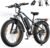 VARUN Electric Bike, 26″ 4.0 Fat Tire Mountain Ebike for Adult, 48V 18Ah Battery, 150KM Long Range, 250W 80Nm Motor, Rear Rack, Max 330LBS, 7 Speed, All-Terrain Electric Bicycle for Off Road & Commute