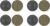 Bike Disc Brake Pads 4 Pairs Resin Oil Semi-Metal Round Pad Bicycle Accessories Brake Pads Replacement Cycling Road Mountain Bike Brake Pads for Bicycle Electric Bike Cycle