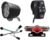 Bike Front and Ebike Rear Light Set Input 36V 48V 52V 60V with DK336 Light Horn Turning Switch E-Bike Light, Black