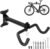 Bike Wall Mount, Wall Bike Rack with Helmet Hook, Bike Hook for Wall, Foldable Bike Hanger With Padded, Bicycle Wall Rack Bike Holder for Road, Mountain or Hybrid Bikes in Garage and Home