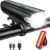 CIRYCASE Bike Lights with Wide Beam, 1200 Lumens Bike Lights Front and Back, IP65 Waterproof & USB Rechargeable, 3+5 Warning Light Modes, Long-Lasting Mountain Road Bicycle Light Set for Riding