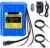 CITYORK 3000mAh 12.6V DC Rechargeable Lithium Ion Portable Battery Pack for solar charging panel, CCTV cameras, camcorders, MP3 players, LED strip lights