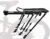 COMINGFIT 2026 Upgraded Bicycle Cargo Rack, 265lbs Heavy Duty Bike Rear Rack, 6-Leg Triple Strength Stability, 2.0mm Thickened Universal for MTB Road City Kids Fat Tire Bike (3.5″), Anti-Rub Guards