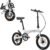 ECOSMO 16″ Lightweight Alloy Folding City Bike Bicycle,6 Speeds, Dual Disc brakes, Folding Pedals – 16AF02