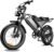Electric Bike for Adults, 48V18.2Ah Removable Battery Ebike, Dual Shock Absorbers 20 Inch All-Terrain Tires Off-Road Electric Mountain Bike for Urban Commuting, Various Terrain