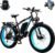 Electric Bike for Adult,Ebike with 48V 20AH Removable Battery, 70-110KM Long Range Electric Bike with Phone mount, 26″ x4.0″ All-Terrain Tires, Fat Tire Ebike Hydraulic Suspension 21-Speed