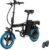 Folding Electric Bike for Adults, 14″ Electric City Bike with 48V 12Ah Battery, Pedal Assist & Throttle, Dual Suspension, Disc Brakes, Anti-Theft Lock, Compact Commuter E-Bike – Little Beast X