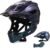 Lixada Kids Full Face Helmet Detachable Child Boys Girls Bike Helmet Protective Gear for Cycling Skateboarding Roller Skating Cycle Helmet 52-58cm