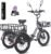 Fafrees F20 MATE Electric Trike for Adults UK, Removable Battery 65-115KM Range, 20×3.0 Fat Tyres Electric Tricycle, Foldable Cargo Ebike Dual Suspension