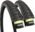 Fincci Bicycle Tyres MTB 26 x 1.95 inch – Foldable Tire 26″ with 1 mm Nylon Protection – Tyres 50-559 for Hybrid & Mountain & Electric Bikes for Riding on Mud, Off road, Cross-Country
