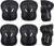 Adult Knee Pads Elbow Pads Wrist Guards 6 in 1 Protective Gear Set for Ice Skating Roller Skating Cycling Scooter Skateboard Lightweight Adjustable Safety Pads
