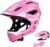 Lixada Kids Full Face Helmet Detachable Child Boys Girls Bike Helmet Protective Gear for Cycling Skateboarding Roller Skating Cycle Helmet 52-58cm