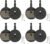 4 Pairs Bicycle Bike Disc Brake Pads for Avid Mechanical BB5, Kingdom, CSC, Decipher, Promax DC 710/720/913, Promax 300/300R/330/330R/Render, Bike Brake Pad for Road Bicycle, Resin/Semi-metallic