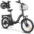 SAMEBIKE Foldable Electric Bike for Adults,20″ Fat Tire Ebike with 7 Speed, Max Range 110KM, Dual Shock Absorber, E-bike for Commuting and Off-Road Adventures