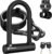 Sportneer Bike Lock: 17mm Heavy Duty Bike D Lock with 5Ft/1.2M High Security Steel Cable&Sturdy Mounting Bracket&Key Anti Theft Bicycle Locks for Road Bike, Electric Bike, Mountain Bike, Folding Bike