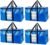 TAILI Large Moving Bags & Storage Bags 4 Pack, Clear Window & Reinforced Handles,Heavy Duty Storage Bags with Zips for Clothes,Beddings,Travel,Camping,Loft,Moving box alternatives