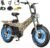 TESWAY Dual Motor Electric Bike, 52V 60AH 320KM Long Range Ebike, Hydraulic Brakes & Full Suspension, 20″ Fat Tire with 7-Speed Electric Bike for Off-Road, Commute, Cargo