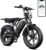 TST Electric Bike for Adults,Ebike with 48V/15AH Removable Battery, 20″ x4.0 All-Terrain Tires,Electric Bike with Multiple Performance Modes, Fat Tire Ebike Hydraulic Suspension 7-Speed