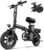 URLIFE 14″ Electric Bike, Portable E-bike with 48V 7.5AH Removable Battery 250W Brushless Motor, 60 KM Max Range, Folding Ebike LCD Display, Electric Commuter Bicycle for Adults and Teens