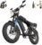 X5 Electric Bike for Adults, 20 x 4 Fat Tyre Mountain Ebike with 80KM Range & 48V 15AH Removable Battery, 250W Motor 25KM/H Electric Dirt Bike with Cycling Bag for Adults Teens